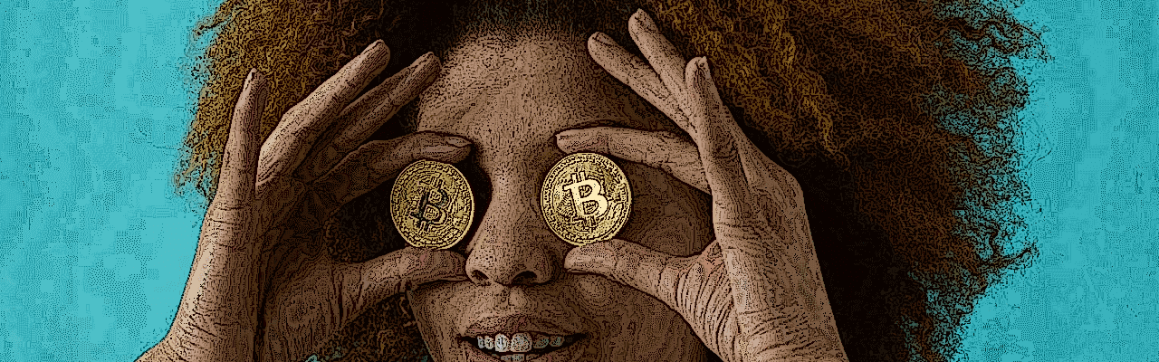 tax cryptocurrency image of south african woman
