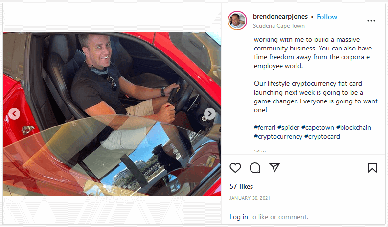 image of brendon earp jones lifestyle instagram post